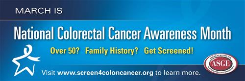 National Colon Cancer Awareness Month Banner
