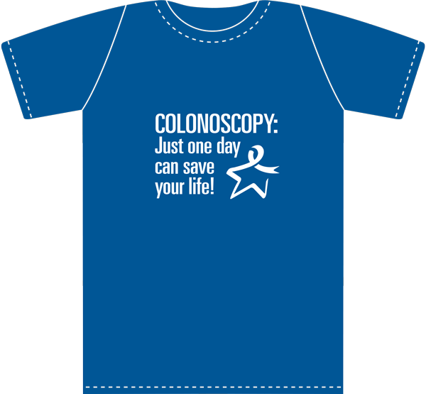 Colonoscopy T-shirt Back- White Text Thumbnail