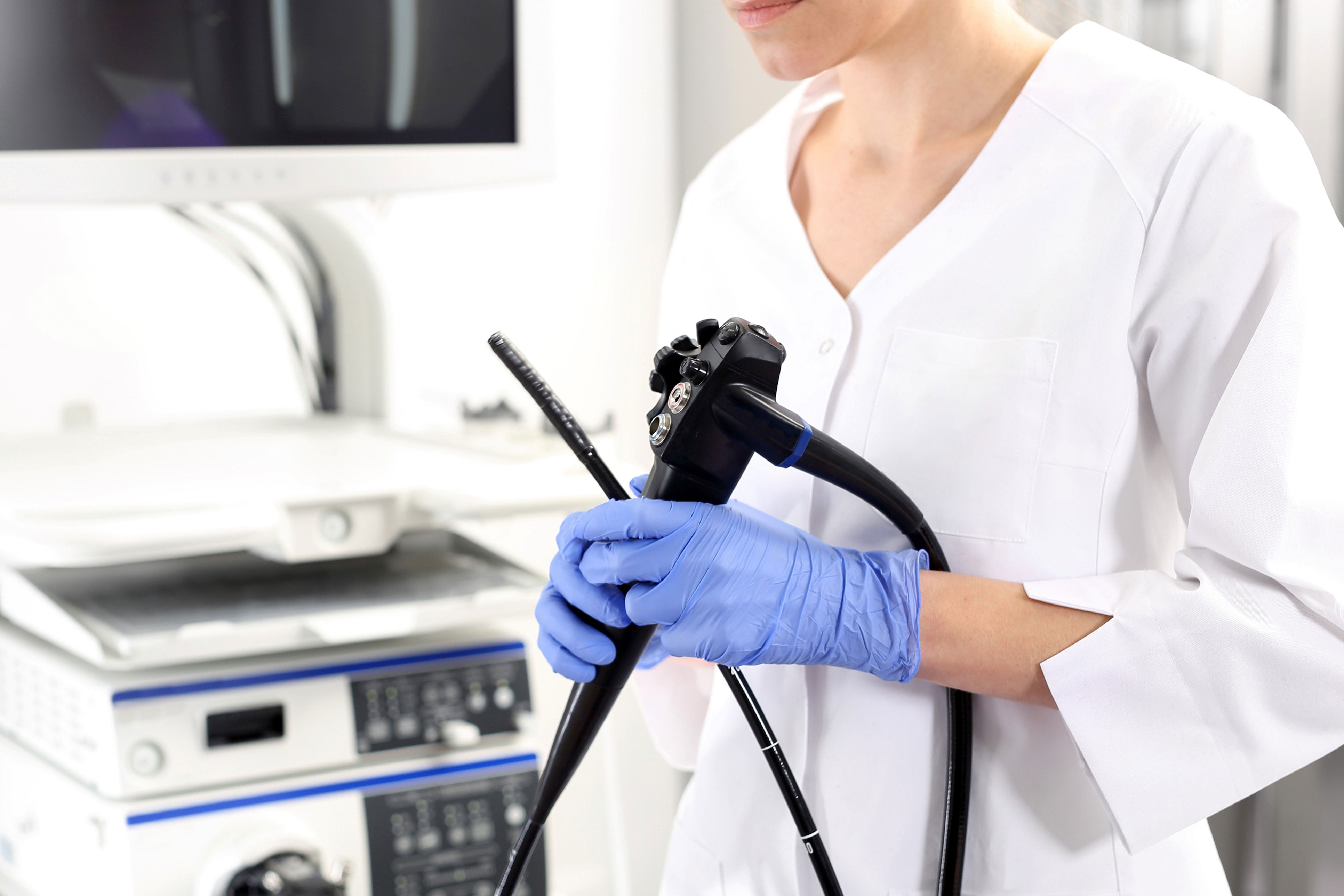 Doctor with Endoscope