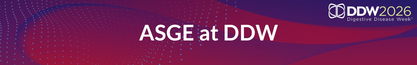 ASGE at DDW. DDW 2026. Digestive Disease Week.