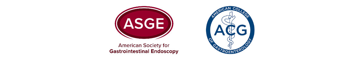 ASGE. American Society for Gastrointestinal Endoscopy. ACG. American College of Gastroenterology.