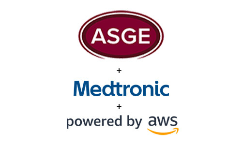 combined logos for AWS, ASGE, and Medtronic