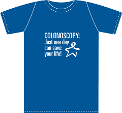 Colonoscopy T-shirt Back- White Text Thumbnail