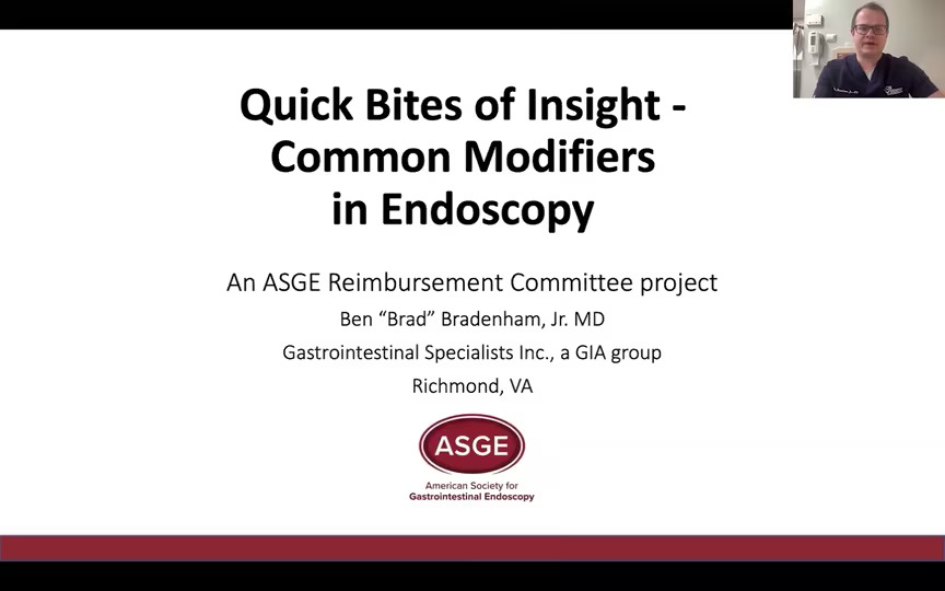 Quick Bites of Insight - Common Modifiers in Endoscopy